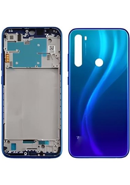 Xiaomi Redmi Note 8 Full Kasa Arka Kapak Takım Mavi