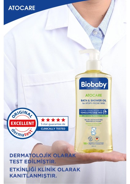 Atocare Atpoi Eğilimli Ciltler Için Temizleyici Duş Yağı 500 ml Seramid Prebiyotik Omega 3 - 6 Yulaf indirimleri