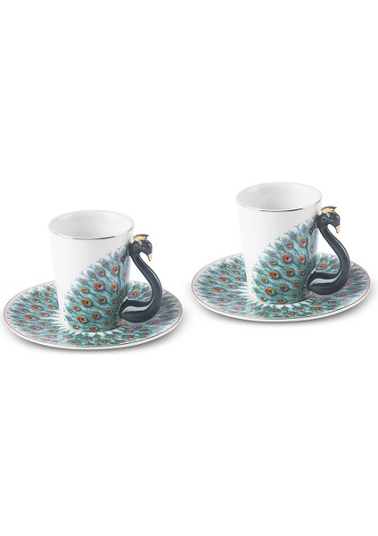 Peacock 2 Kişilik Kahve Fincanı 90 ml