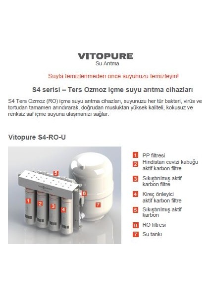 Vitopure Ters Ozmoz Su Arıtma Cihazı