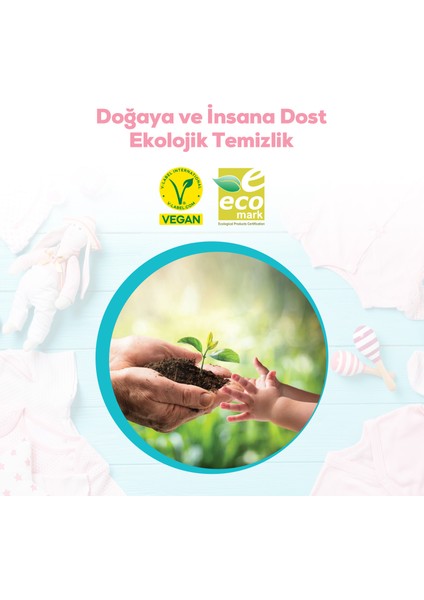 Life By Fakir Vegan Bitkisel Bebek Sıvı Çamaşır Deterjanı ve Yumuşatıcı Seti