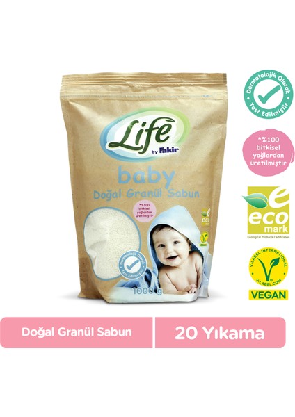 Life by Fakir Doğal Bebek Granül Matik Sabun 1 Kg