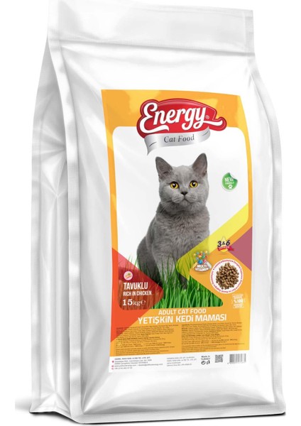 Tavuklu Yetişkin Kedi Maması 15 Kg