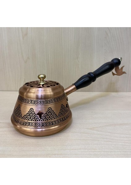 Salkım Bakır Skoç Eskitme Tütsü Gezdirme Çanağı
