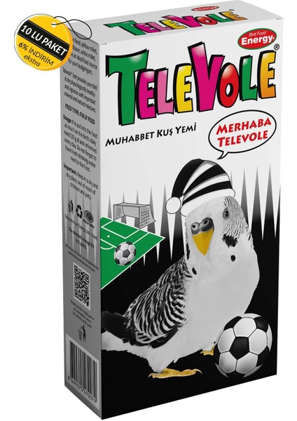 Televole Muhabbet Kuşu YEMI/BJK 300 G Özel Koli 10 Adet