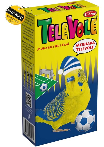 Televole Muhabbet Kuşu Yemi/fb 300 gr Özel Koli 10 Adet