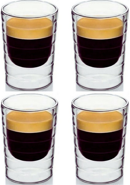 Yeni Stil Ekspresso Fincanı, Çay,Meşrubat,Latte,Kahve Bardağı 85 ml 4 Adet-2916