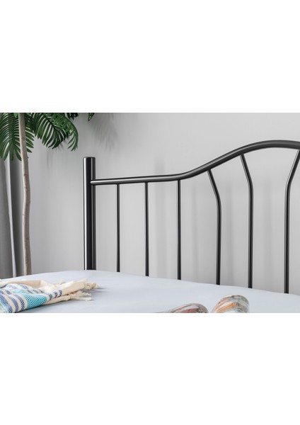 Home K25 Siyah Metal Karyola Tek Kişilik Yataksız