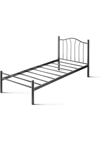 Home K25 Siyah Metal Karyola Tek Kişilik Yataksız