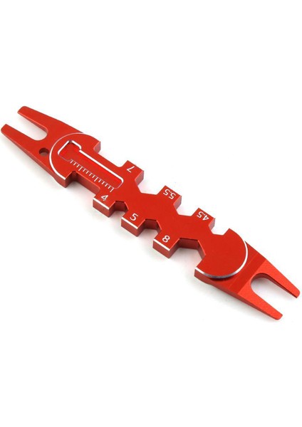 - 10069 Rc Model Araba, Tırmanma Arabası, Düz Çalışan Arazi Aracı, Amortisör Sökme Aleti, Çok Fonksiyonlu Anahtar, Kırmızı (Yurt Dışından)