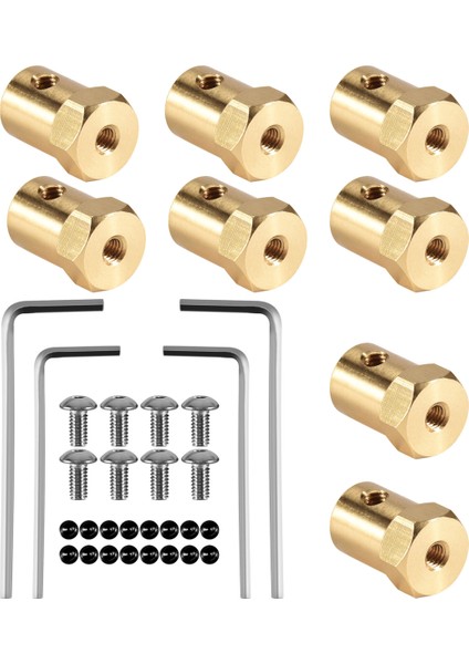 - 10069 8 Adet 5mm Ila 12MM Pirinç Birleştirici Tekerlek Göbeği Altıgen Adaptör Wpl D12 C14 C24 B14 B24 B16 B36 Mn D90 MN99S Rc Araba Parçaları (Yurt Dışından) fiyatları