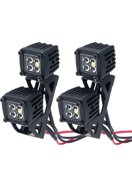 - 10069 Modifiye Far Spot Araba Üst Işıklar Tampon Işıkları Eksenel SCX10 Jeep Traxxas Trx4 Trx6 1/10 Rc Paletli Araba, A (Yurt Dışından)