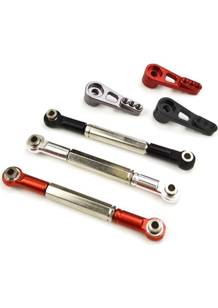 - 10069 Metal Direksiyon Çubuğu Servo Bağlantı Servo Kolu MN86K MN86KS MN86 MN86S Mn G500 1/12 Rc Araba Yükseltme Parçaları Aksesuarları, Gümüş (Yurt Dışından) indirimleri