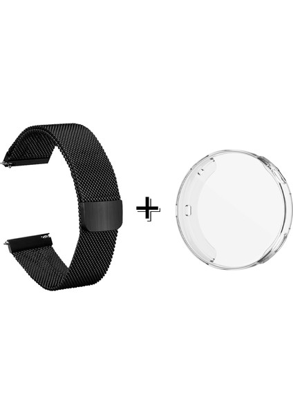 Huawei Watch Gt4 41MM Metal Mıknatıslı Kordon Kayış + Ekran Korumalı Silikon Kılıf - FC356
