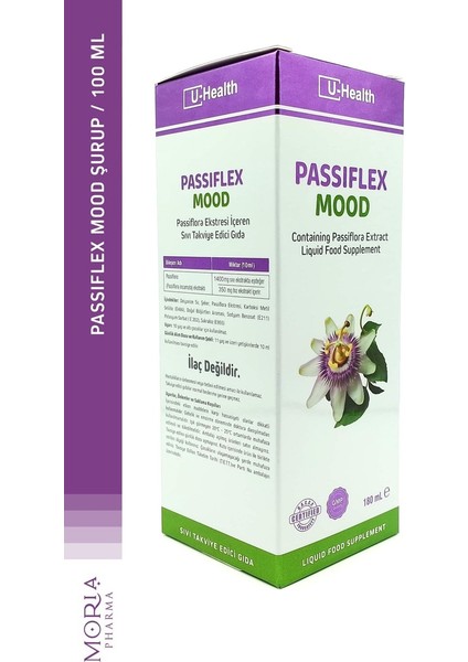 Passiflex Mood Passiflora Ekstresi Içeren Sıvı Takviye Edici Gıda 180 ml