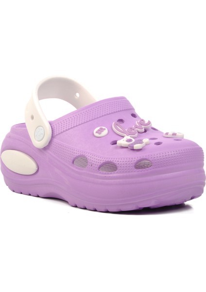 642 Lila Kadın Sabo Terlik modelleri
