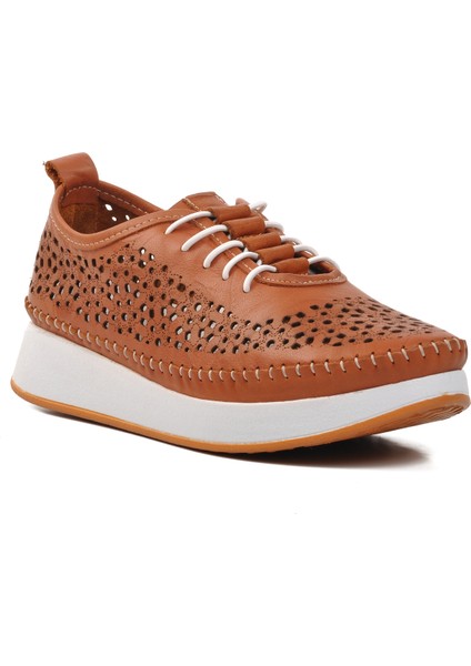 24077-L Taba Hakiki Deri Kadın Günlük Ayakkabı modelleri