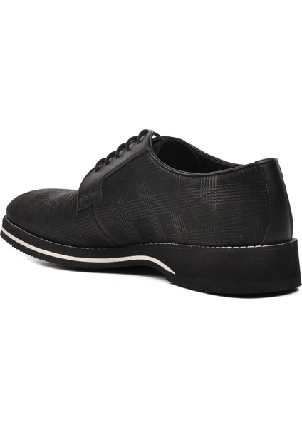 3119 Siyah Desenli Hakiki Deri Erkek Klasik Ayakkabı fırsatları