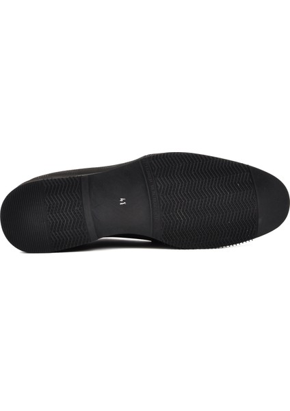 3119 Siyah Desenli Hakiki Deri Erkek Klasik Ayakkabı indirimleri