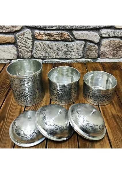 İşlemeli Bakır Baharat Seti modelleri
