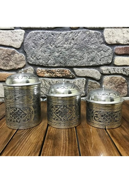 İşlemeli Bakır Baharat Seti fırsatları