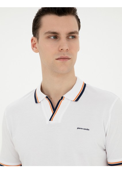 Erkek Beyaz Slim Fit Tişört 50285178-VR013 fiyatları