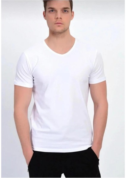 Erkek V Yaka T-Shirt