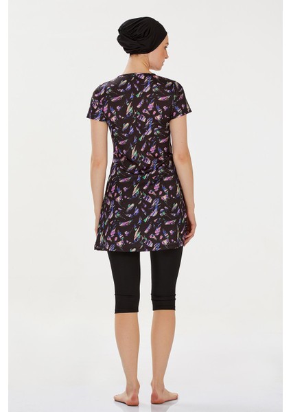 Kısa Kollu Taytlı Yarı Kaplı Mayo Florıe 9307 Siyah indirimleri