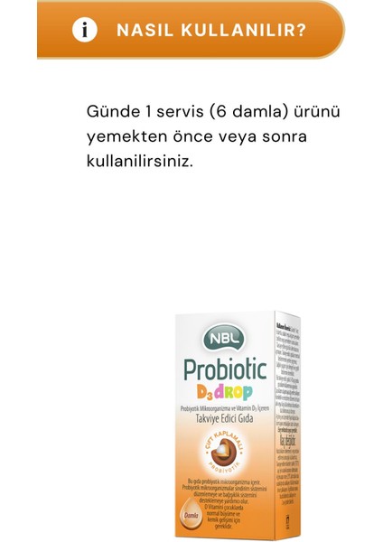 Probiotic D3 Drop 7.5 ml 2'li Paket fırsatları