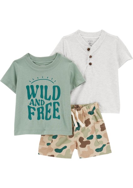 Erkek Bebek Alt Üst Set