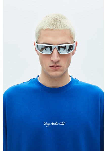 Baskılı Oversıze T-Shırt-Saks modelleri