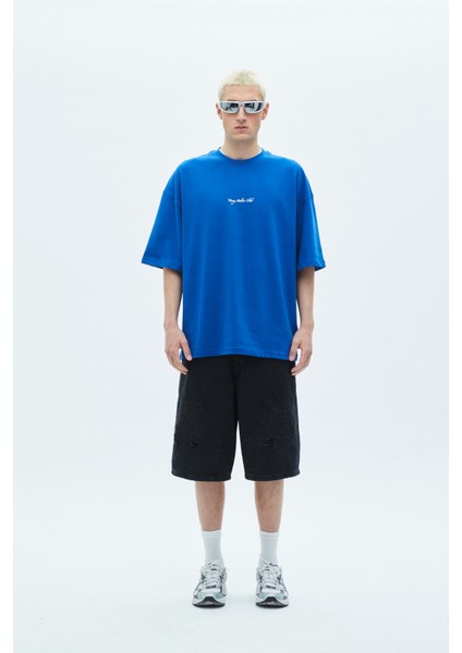 Baskılı Oversıze T-Shırt-Saks fırsatları