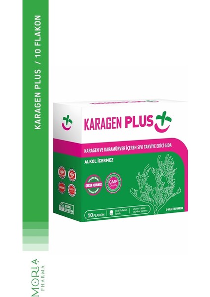 Karagen Plus Flakon 10'lu Karagen ve Karamürver Içeren Sıvı Takviye Edici Gıda