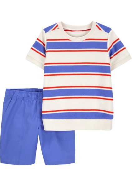 Erkek Bebek Şortlu Set