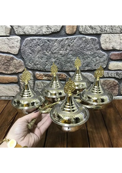 5’li Bakır Zeytin Dalı Çerezlik ve Ikramlık modelleri