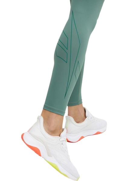 Lux Bold Graphıc Tıght Pastel Yesıl Kadın Tayt modelleri