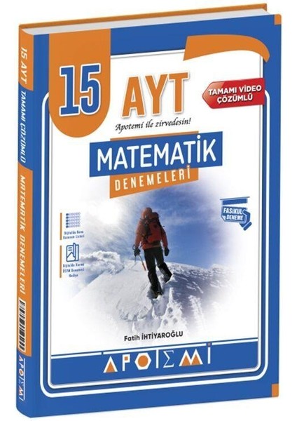 Apotemi Yayınları  AYT Matematik 15 Çözümlü Deneme