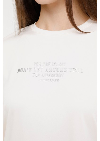 Wl Haıley 11GF18 4fx Ekru Kadın Kısa Kol T-Shirt fırsatları