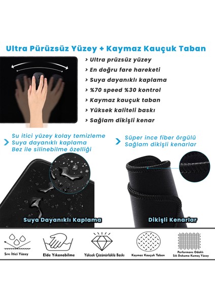 90X40CM Mega Büyük Boy Kaymaz Kauçuk Taban Dikişli Kenar Gaming Oyuncu Mousepad Xxl Ejder indirimleri