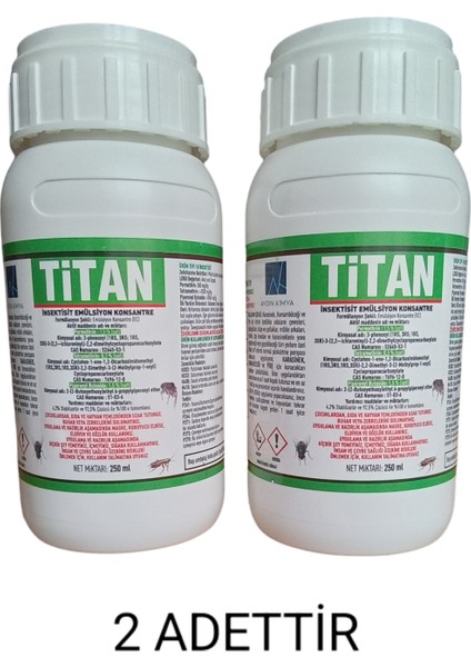 Konsantre Haşere Ilacı 250 ml (2 Adet) fiyatları