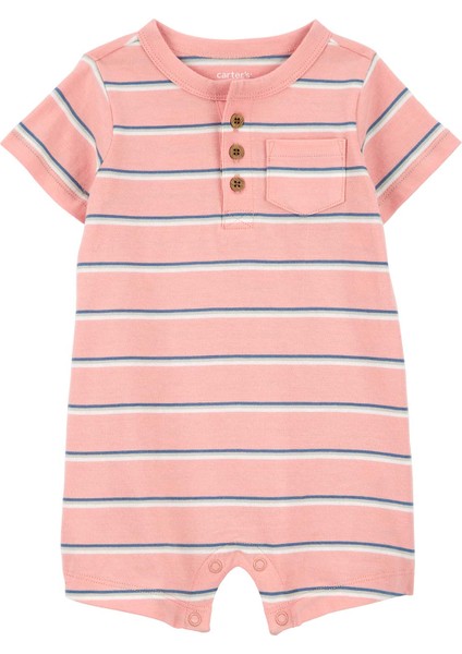 Erkek Bebek Kısa Tulum