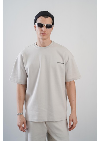 Baskılı Oversize Kalıp Unisex Şort Takım