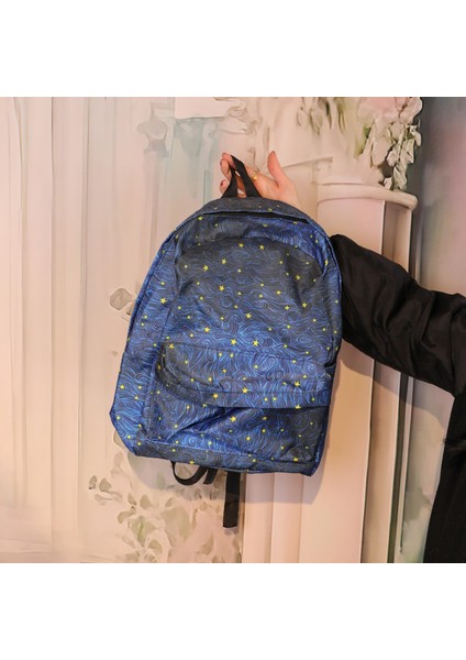Yıldızlı Geceler Baskılı Sırt Çantası