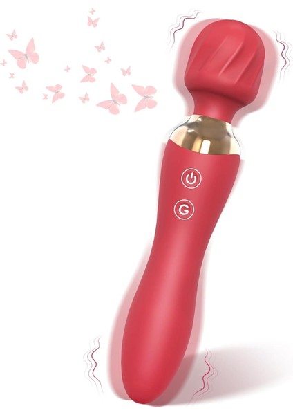 Lolita Shop Çift Motorlu Hem Dildo Hem Masaj 12 Farklı Güçlü Titreşimli Soft Silikon Klitoris G Noktası Vibratör
