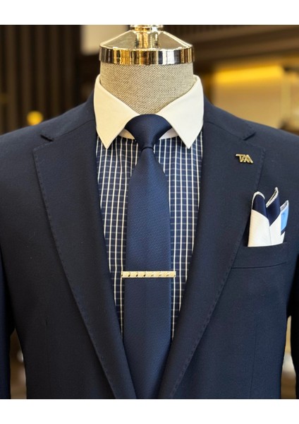 İtalyan stil slim fit mono yaka erkek ceket lacivert T10761 fiyatları