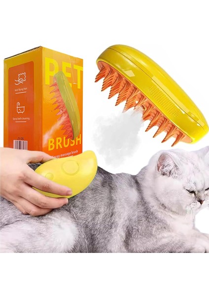 Pet Brush Kedi Köpek Buharlı Tarak