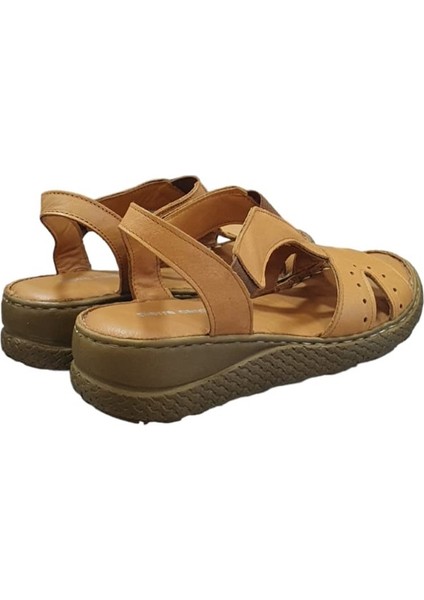 Deri Anatomik Bayan Sandalet Ayakkabı modelleri
