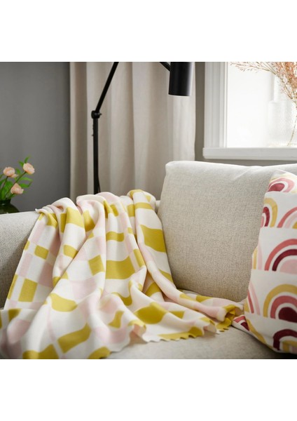 Svartfıbbla Pembe-Sarı 120X160 cm Örtü fiyatları