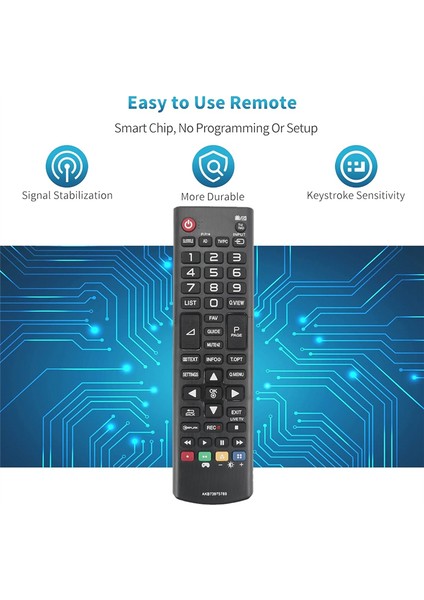 AKB73975789 LED Tv Için Değiştirilen Uzaktan Kumanda 22MT45D 22MT45V 22MT45DP 22MT45VP 24MT45D 24MT45V 24MT40D 28MT45D (Yurt Dışından) modelleri