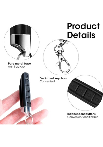 Adet 433MHZ Kopya Uzaktan Açıcı, Evrensel Garaj Kapısı Denetleyicisi Kablosuz Klonlama Anahtarlık 4ın1 Uzaktan Kumanda Teksir (Yurt Dışından) fiyatları